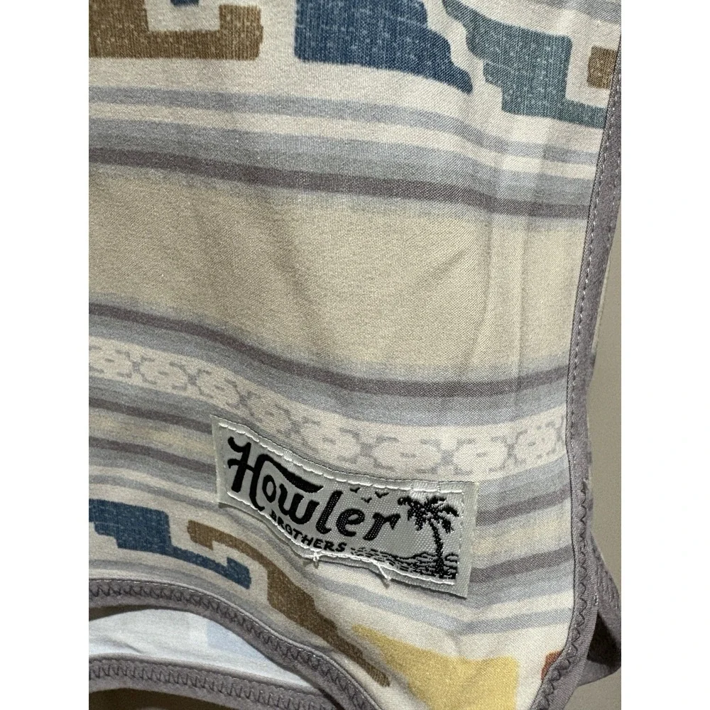 Faherty Bruja Board Shorts Temple Tracks Sand Size 34 NWT